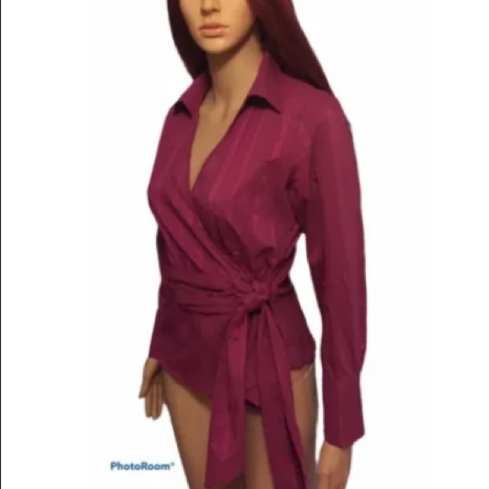 Scott Taylor pink wrap shirt Petit small